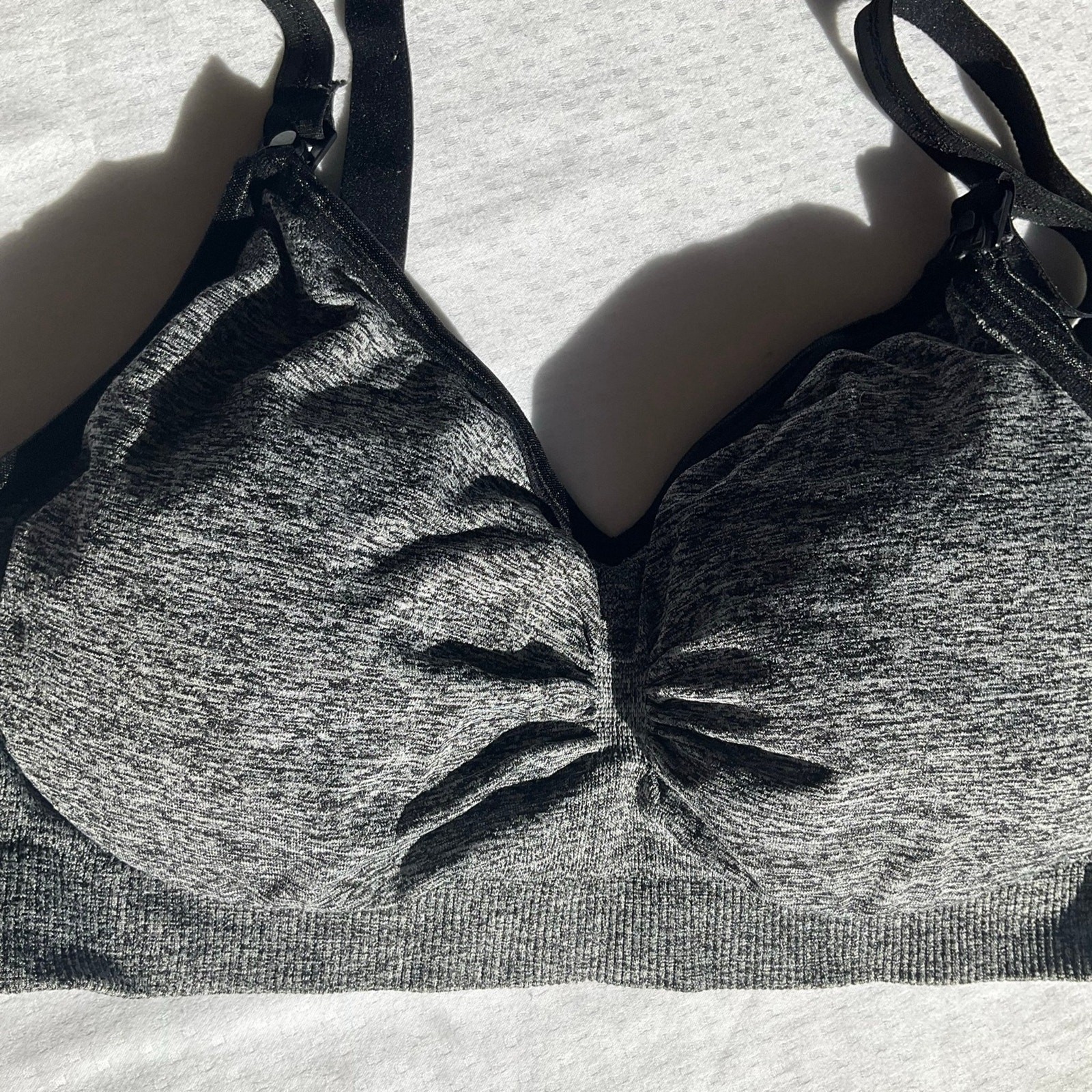 Bralette Nursing Bra size XL, Gray, 90%Nylon 10%Spandex