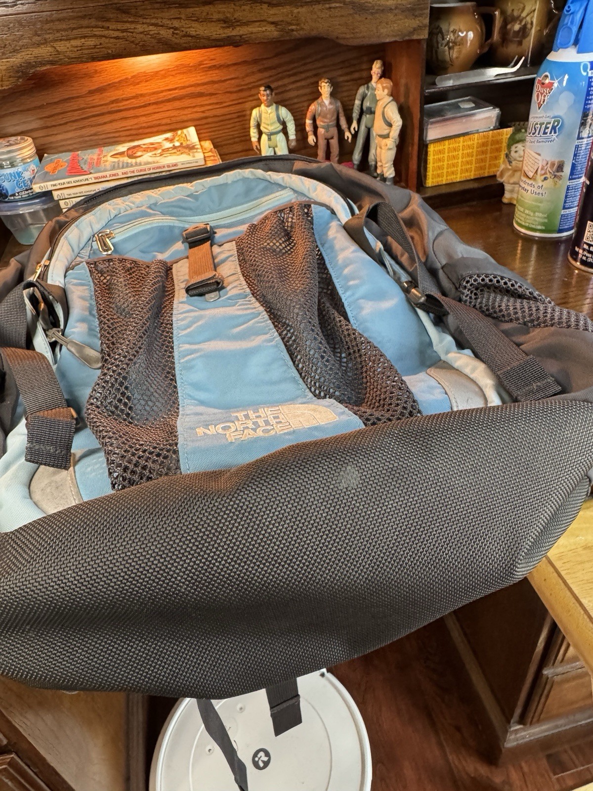 The North Face Recon Blue Hiking School Laptop Computer Book Bag Backpack