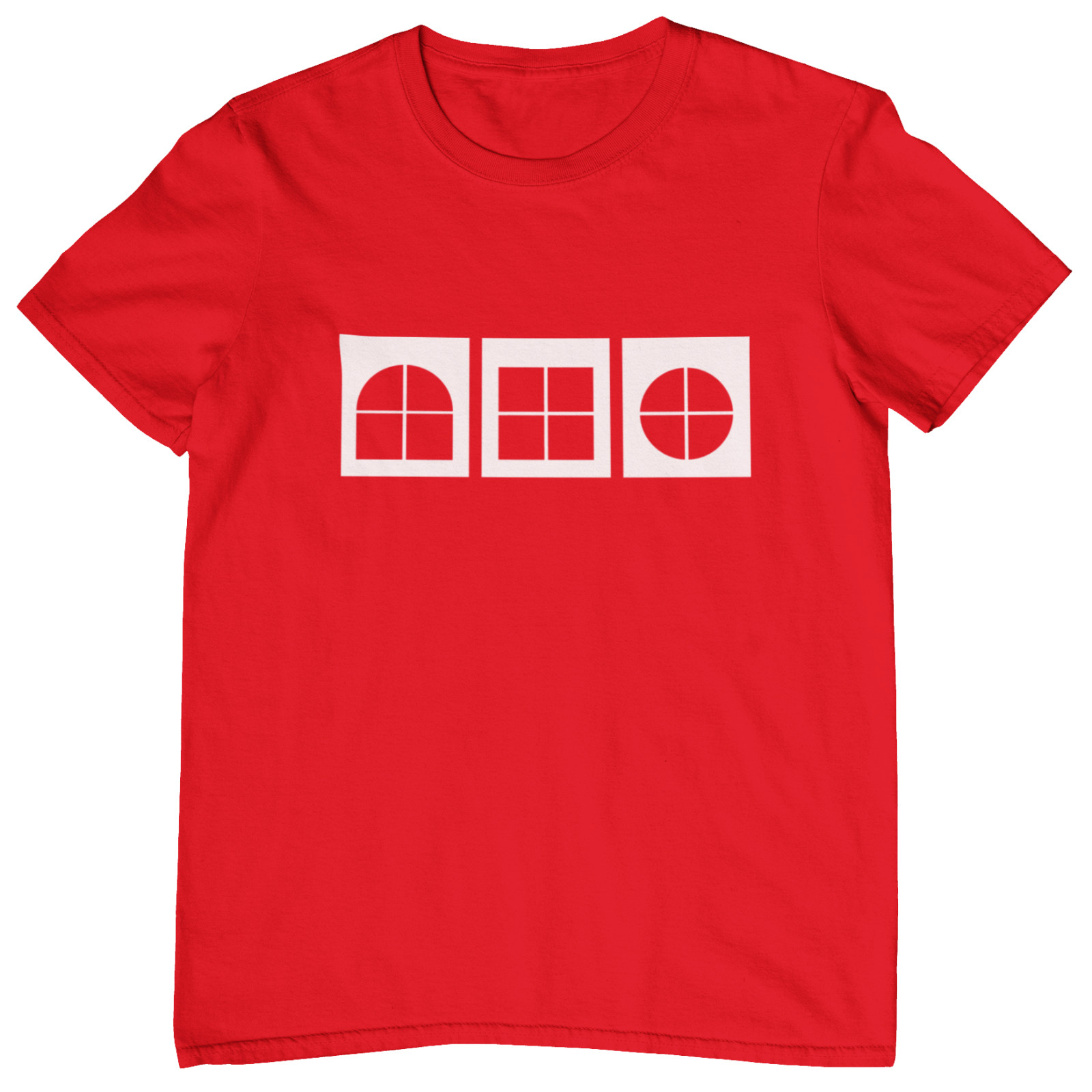 Play School Windows T-Shirt – 80s 70s kids childrens TV rainbow button retro 90s