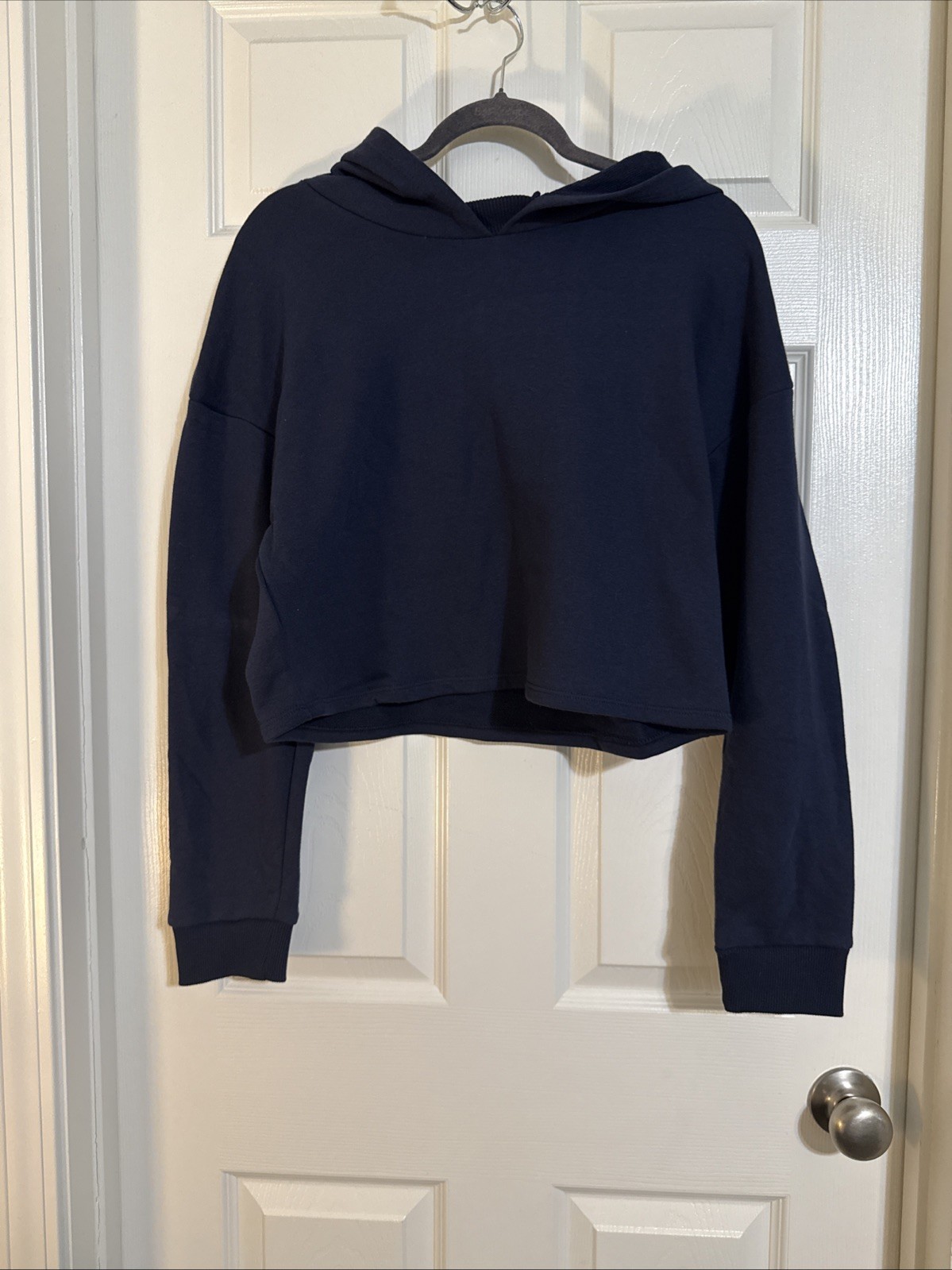 NWT Women’s 90 Degree Cropped Hoodie In Stormy Night Size Large