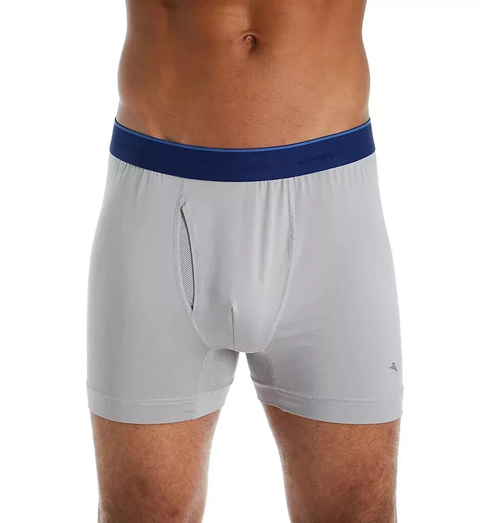 Tommy Bahama L84001 Grey Mesh Tech 4″ Inseam Boxer Briefs Size M