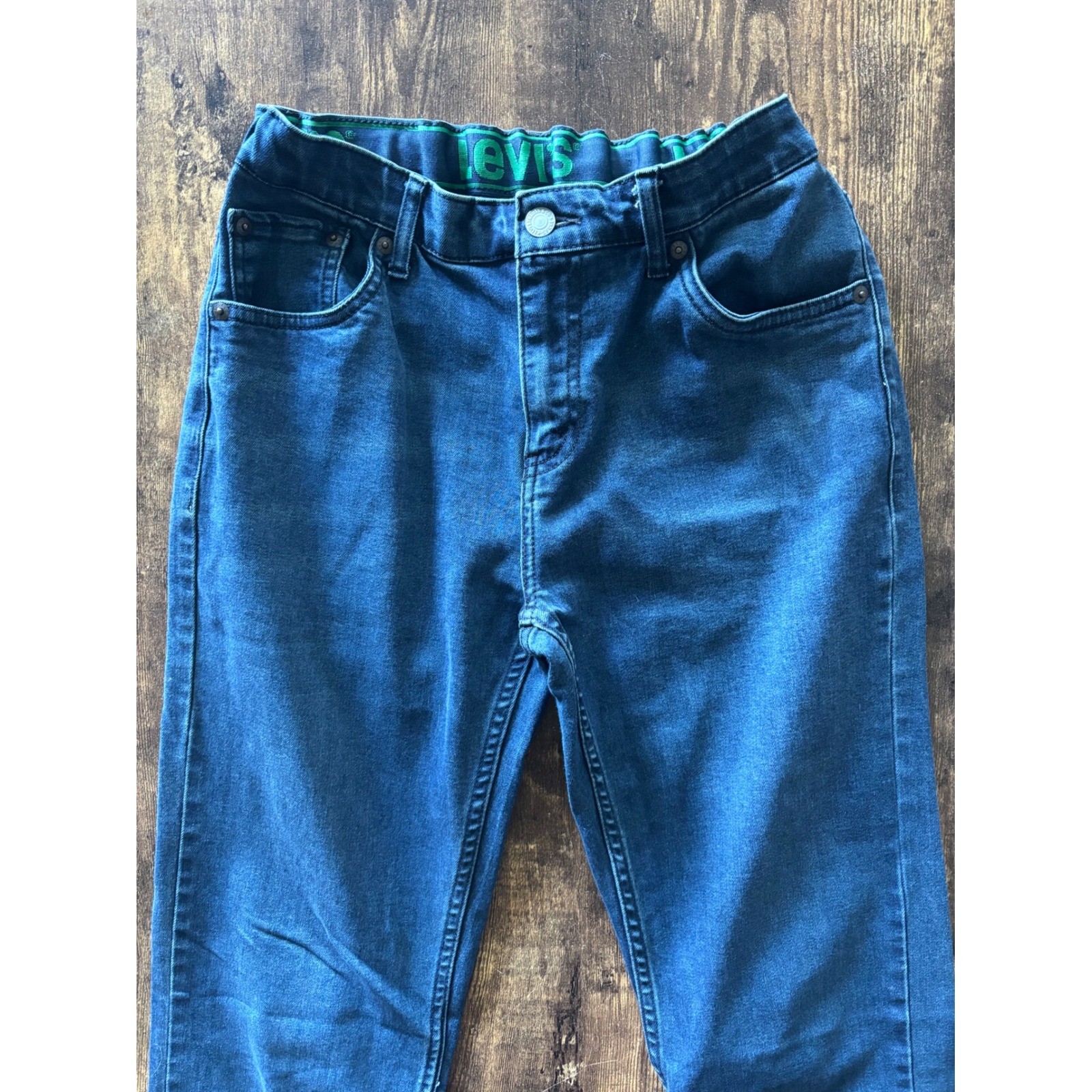 Levis 511 Slim Fit Boys Jeans Size 18 Reg W29 L31 Medium Wash Adjustable Waist
