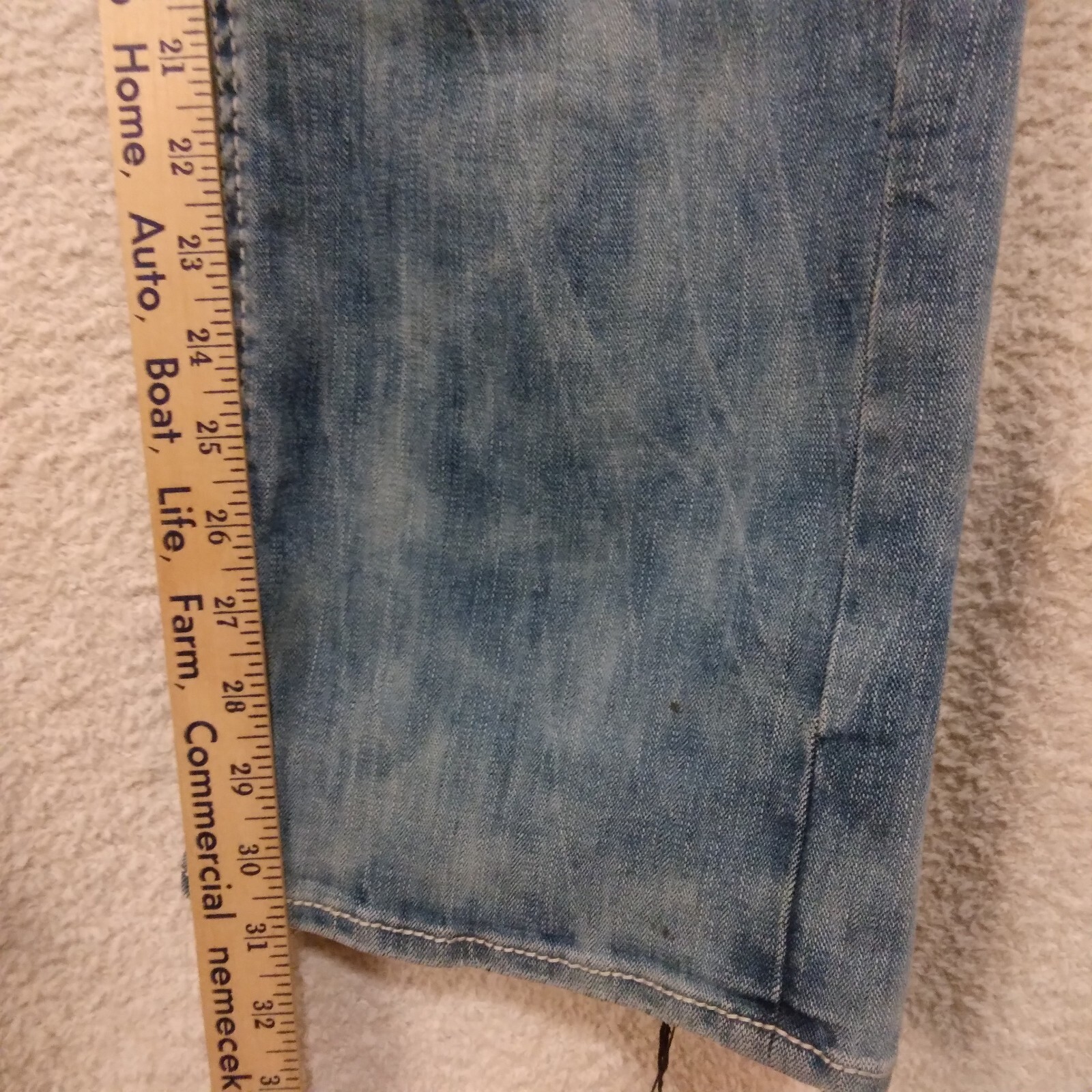 Salvage Anarchy BKE Buckle jeans mens 32R blue denim relaxed straight 35×31