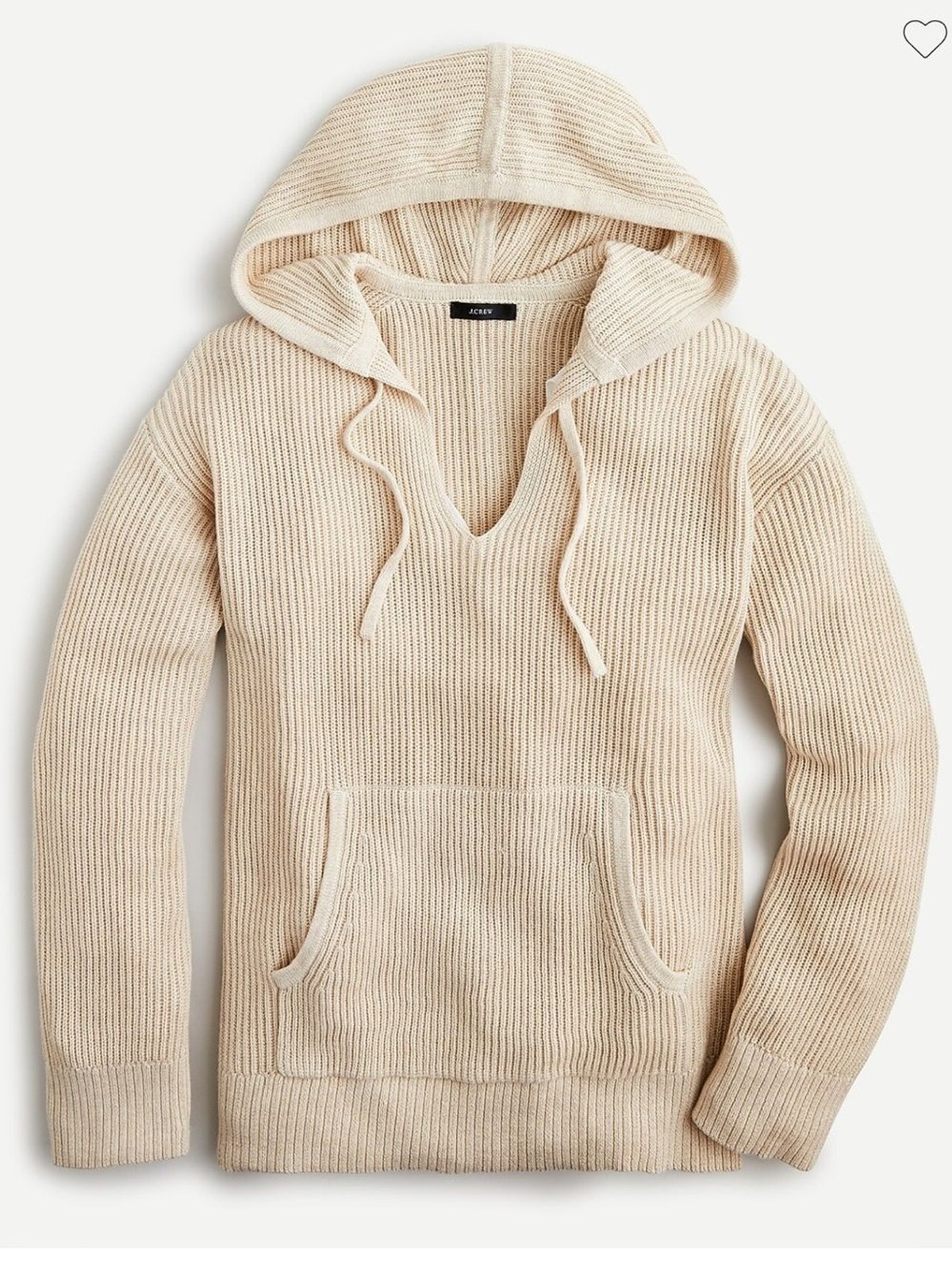 J. Crew Ribbed cotton-cashmere hoodie