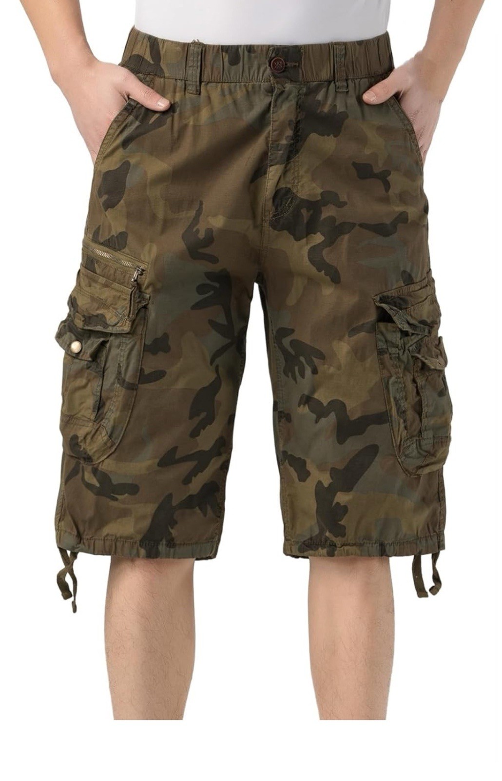 Mens Army Camouflage Shorts Cargo Shorts Half Pants Summer Casual Shorts