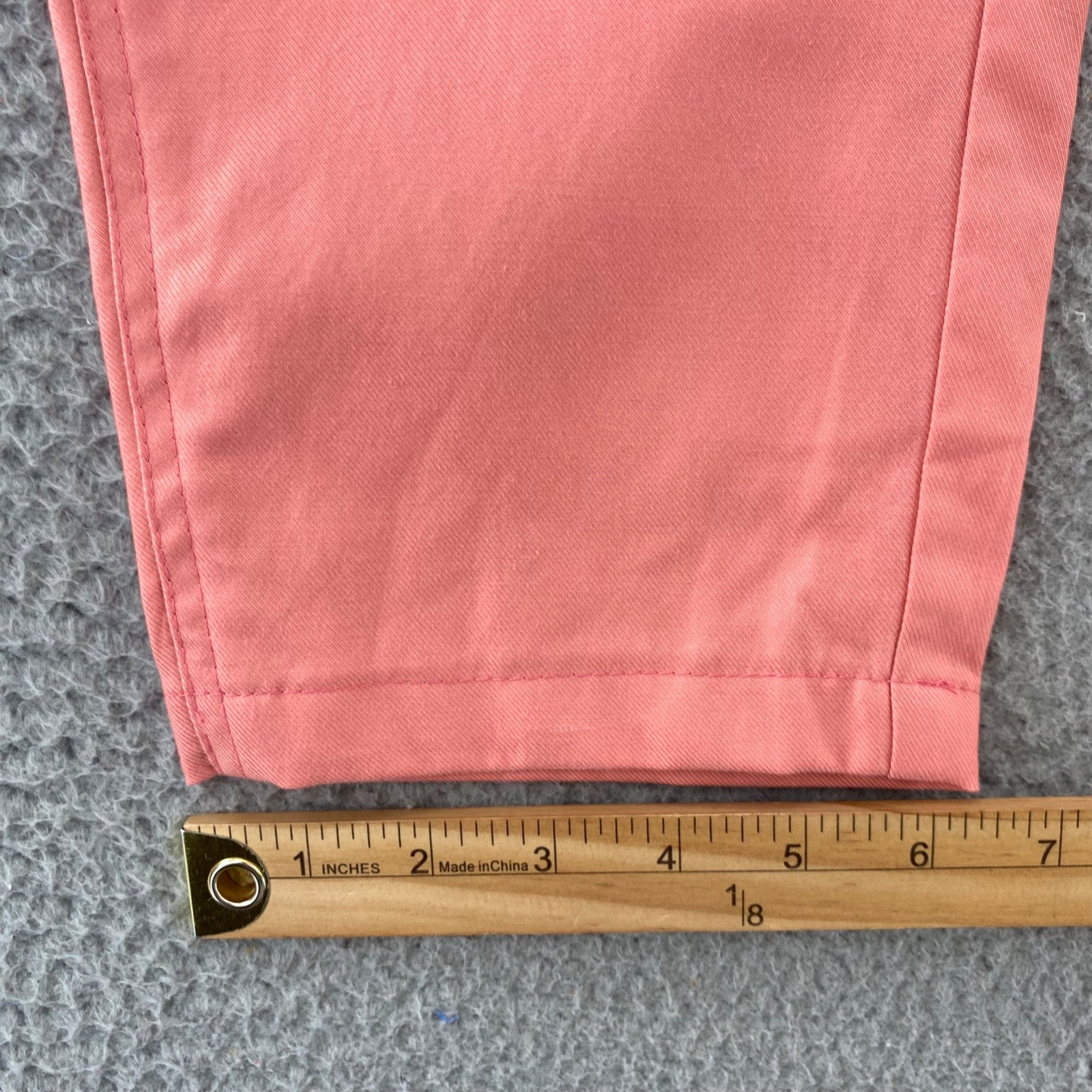 Talbots Pants Womens 10 Pink Twill Stretch Tapered Crop Pockets Pull On Everyday