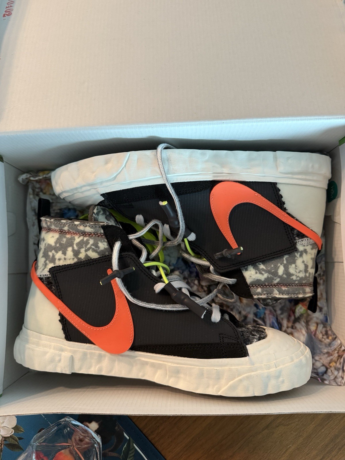 Nike Blazer Mid Readymade Black/Total Orange W 8