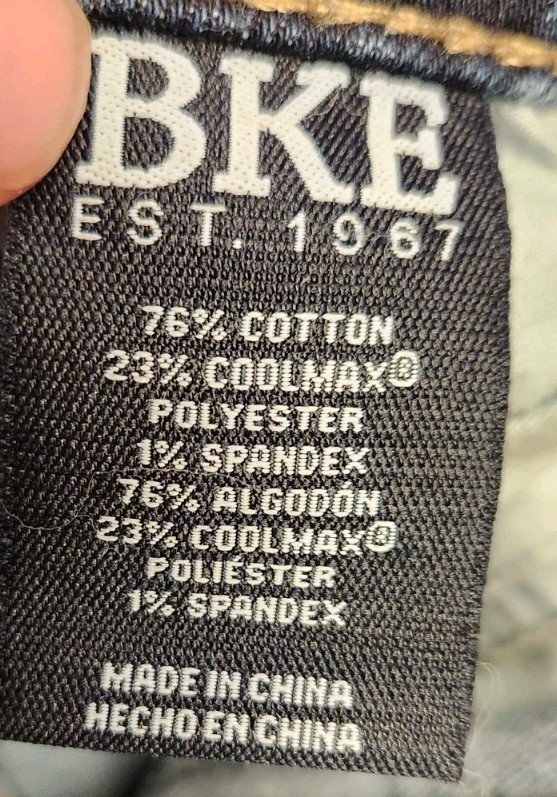 BKE Jake Bootleg Jeans Men’s Size 34×32 Cell Phone Pocket Buckle Denim Pants