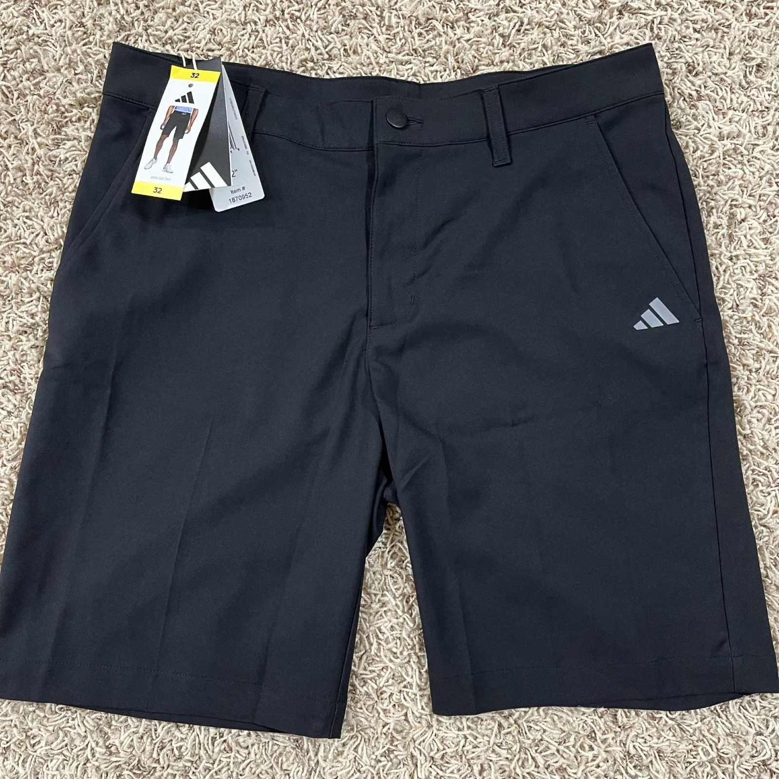 Adidas Men’s Golf Shorts Black, Choose Size 32 / 34 (New)