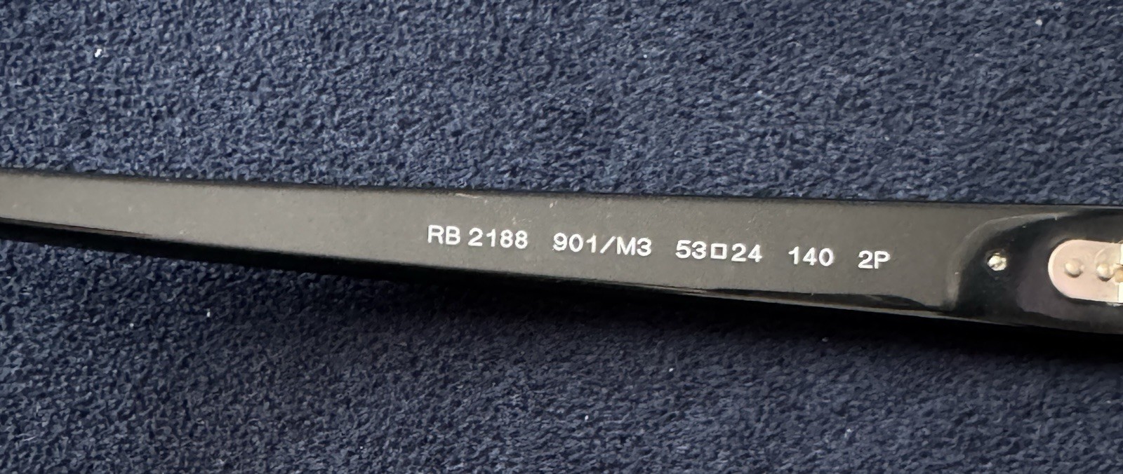 Ray-Ban RB2188 901/M3 53-24 140 2P Made In Italy Polarized