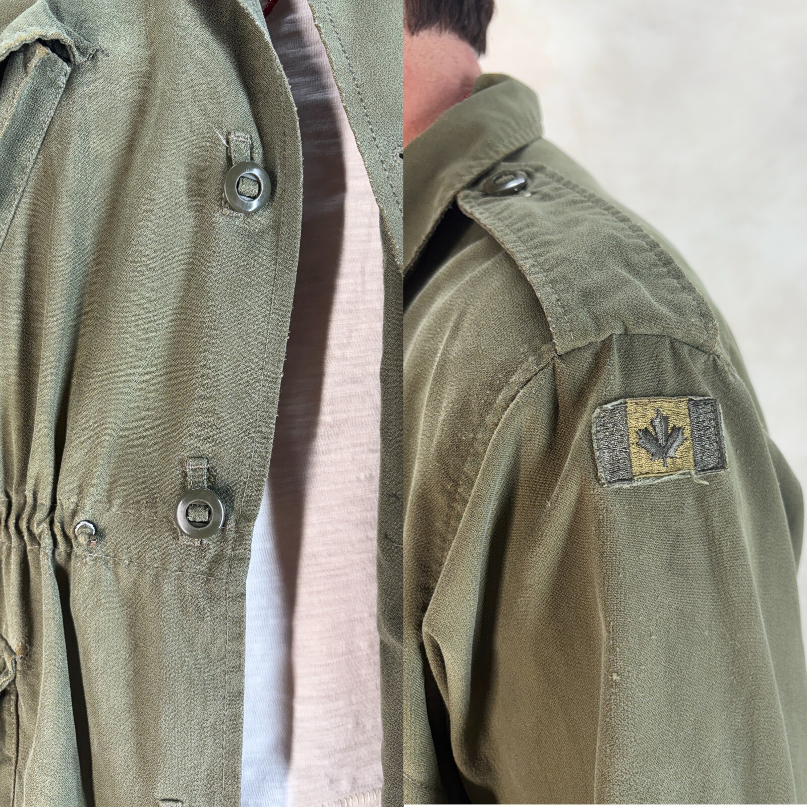 Size: Small. Original Canadian Army combat coats from 1990