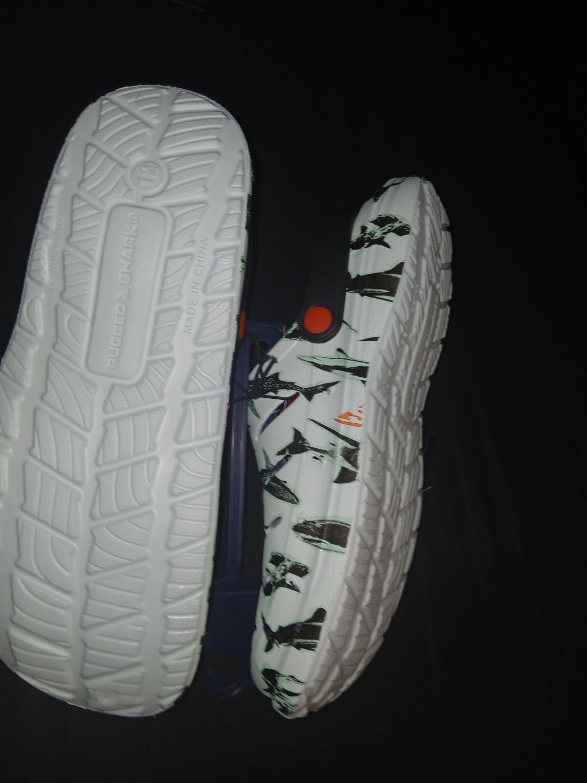 Rugged Shark Discovery Shark Week Mens Clogs – Seafoam Green – Size 12