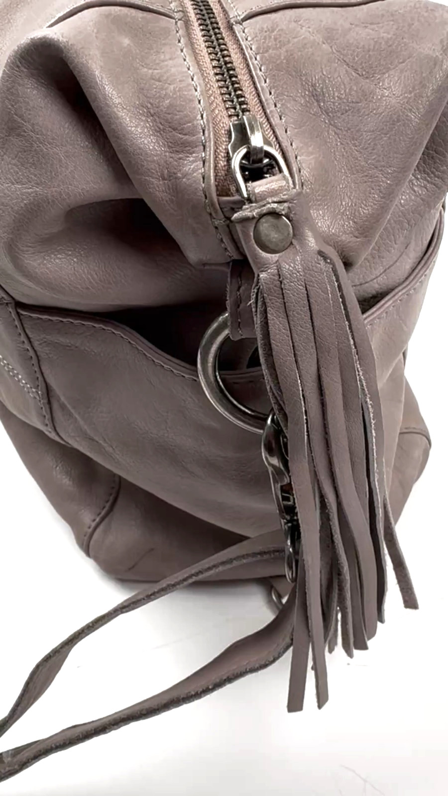CUT N PASTE ‘Gypsy’ Sling Tote | Gray Leather Convertible Crossbody Bag