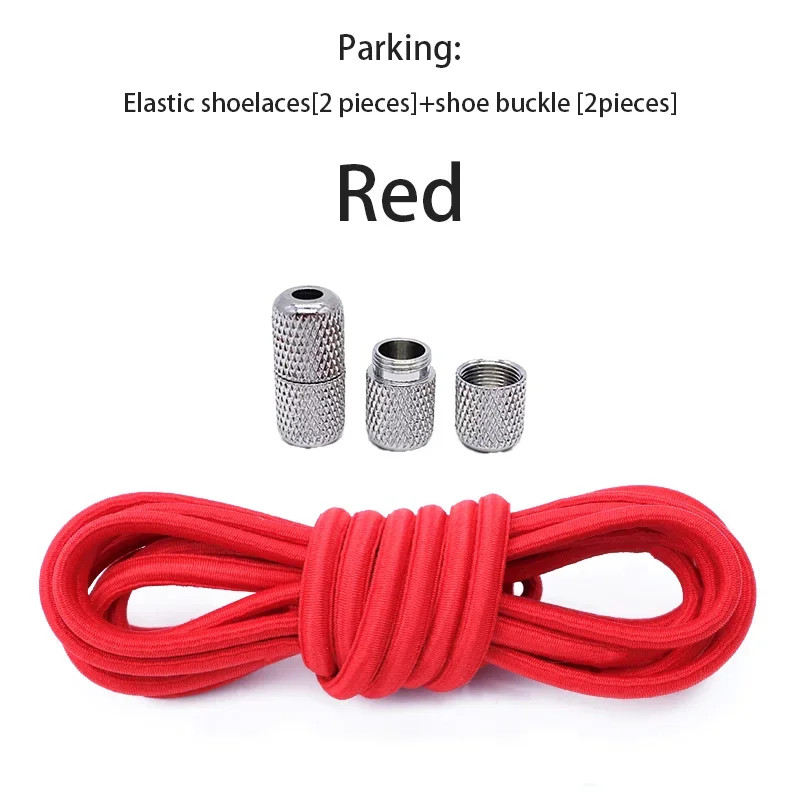 round Elastic Shoelaces for Sneakers No-Tie Tennis Shoe Laces with Rubber Band f
