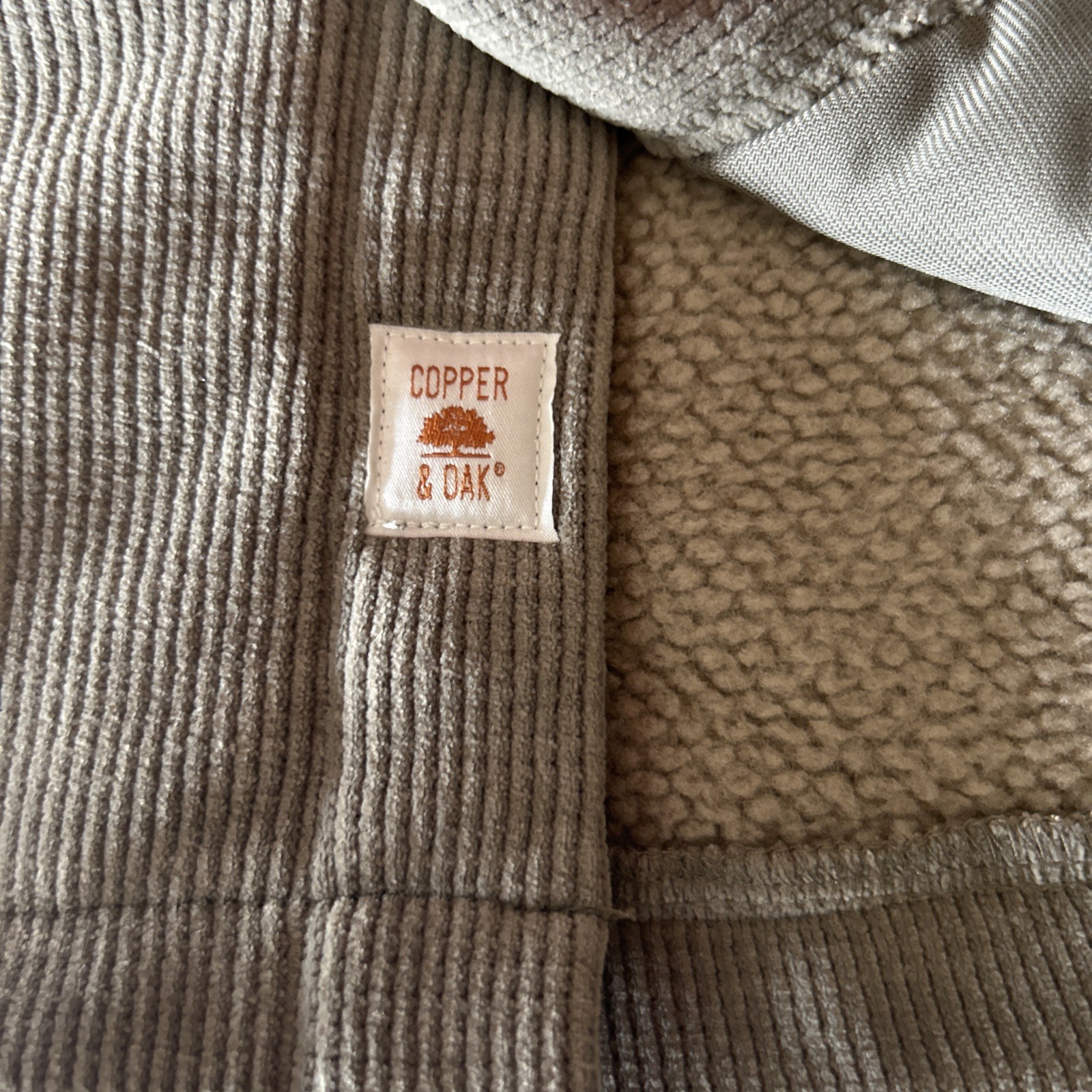 Copper & Oak Men’s Side Pocket Comfort Stretch Jacket, Brown, Size M