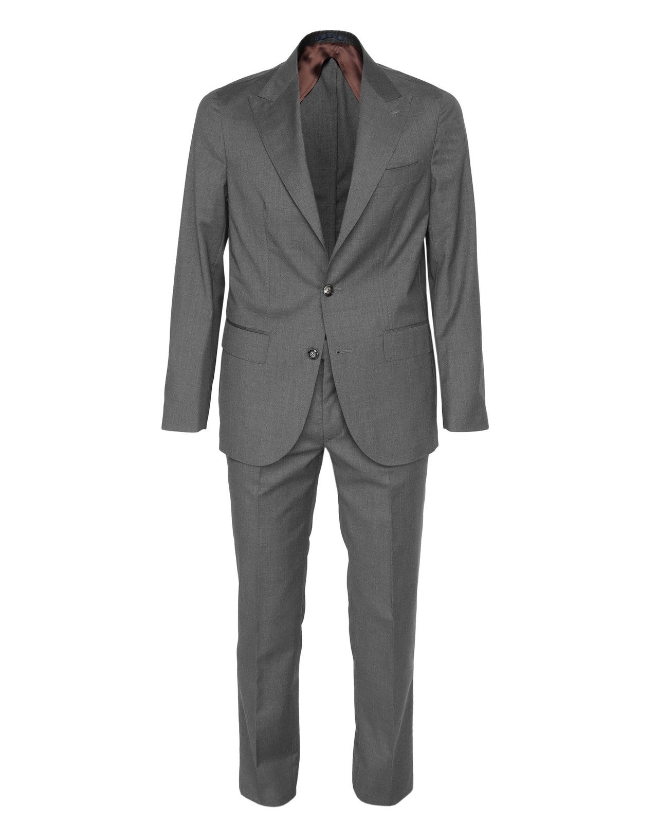 NWT EDUARDO DE SIMONE SUIT grey lightweight wool luxury handmade Italy 46