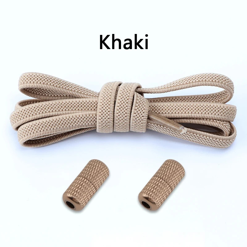 1Pair Elastic laces Sneakers Flats No tie Shoelace Sports Stretchy lazy Shoelace