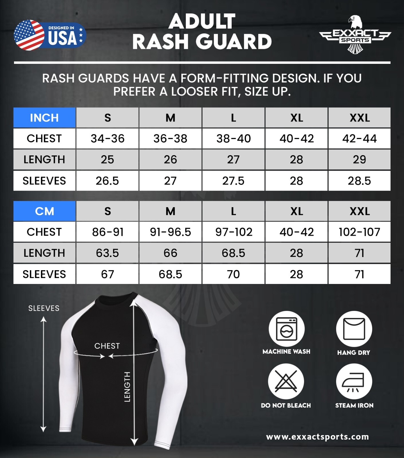 Exxact Sports Mens BJJ Rash Guard Jiu Jitsu Full Sleeve, Ranked Compression