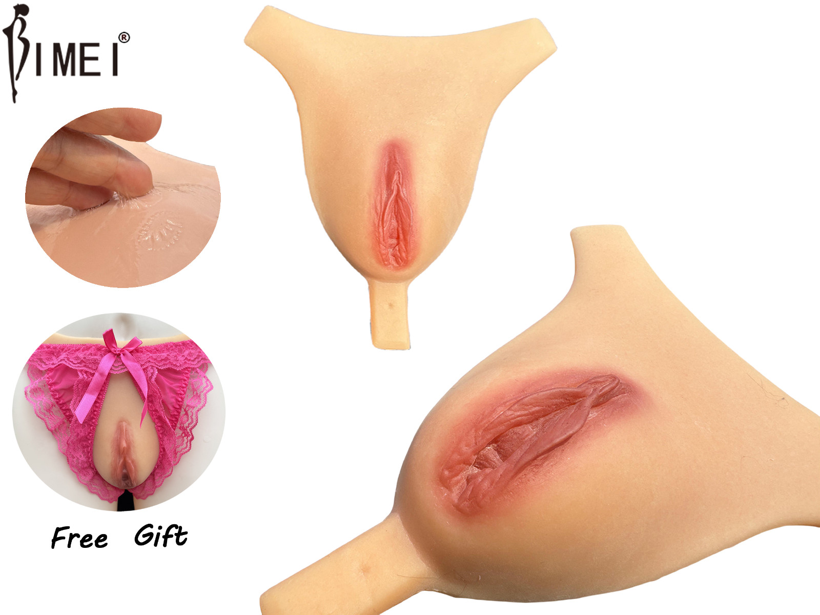 BIMEI Self-Adhesive Camel Toe Pad Men Underwear Silicone Hide Gaff Transgender