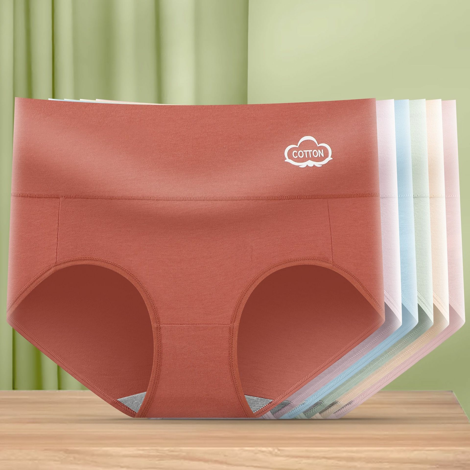 4 Pack Womens Shapewear Cotton High Waist Butt Lifter Tummy Control Slim Panties