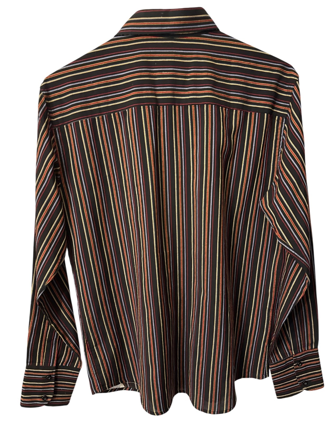 The END striped long sleeve barrel cuff button up shirt Medium EUC