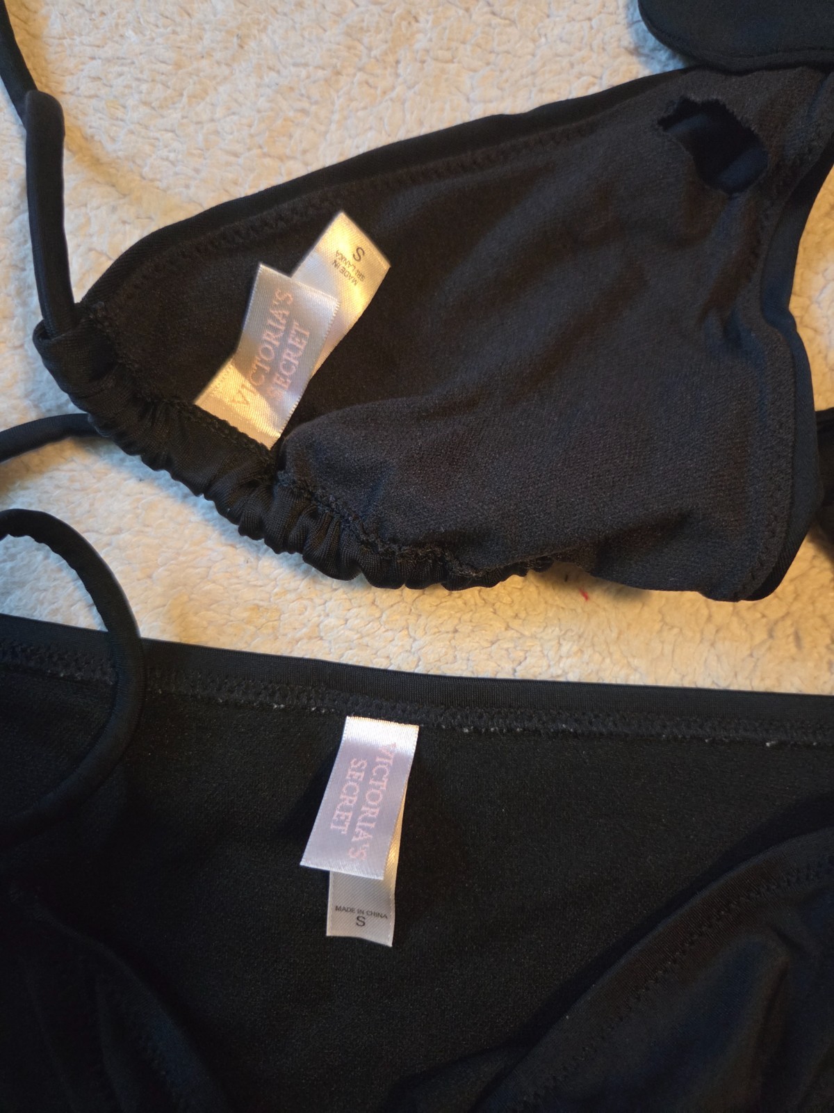 Vintage Y2K Victoria’s Secret Rhinestone Jewel Skull Rare Bikini Set Size small