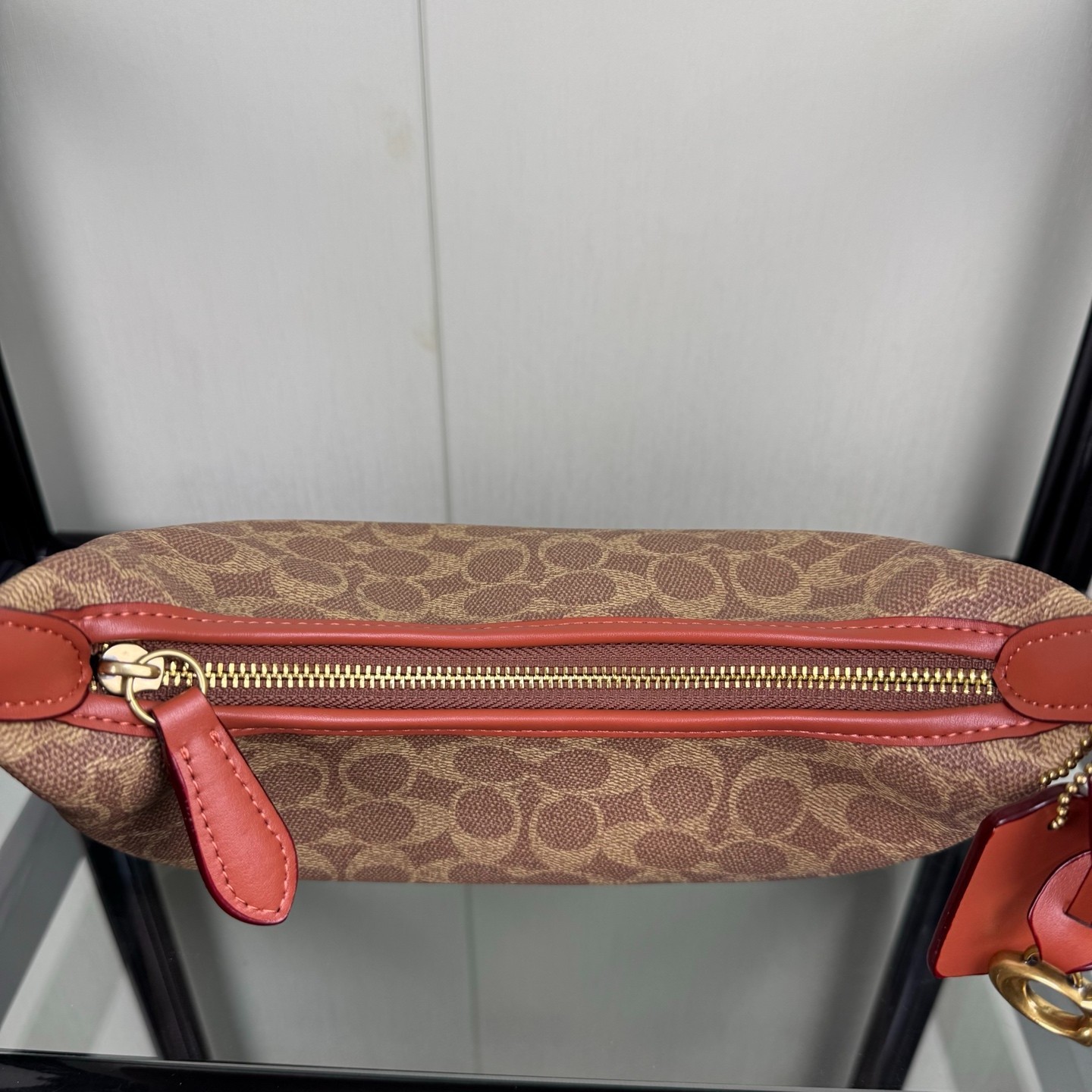 COACH CAM26 Brown Juliet Shoulder Bag 25 Signature Canvas Tan 2-way Outlet New