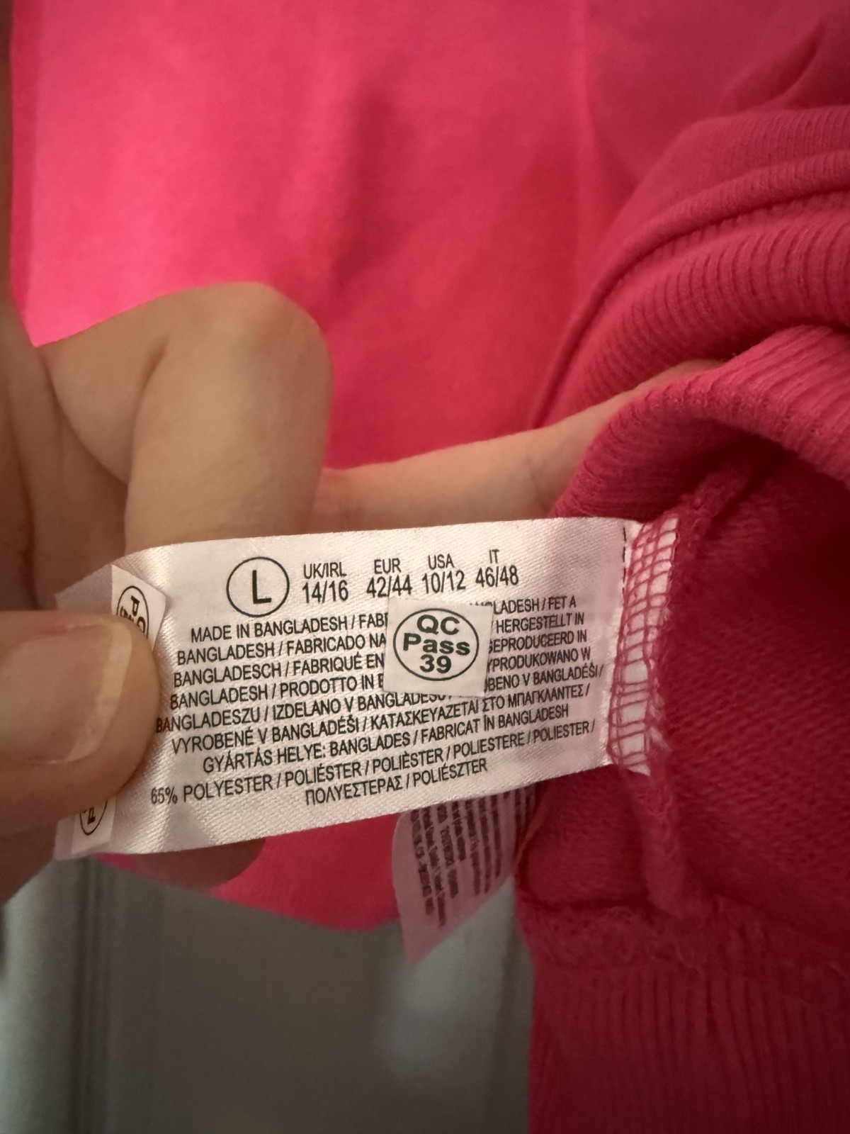 Primark Barbie Pink Lounge Set Sweatshirt Jumper Sweater Shorts Size L