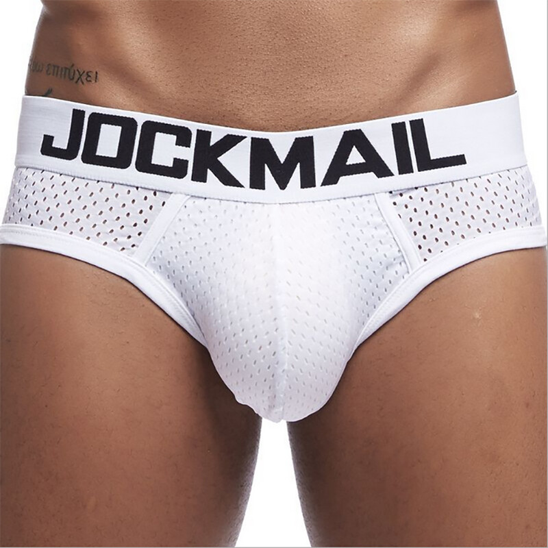 JOCKMAIL Sexy Mens Underwear Briefs Breathable Mesh Quick Dry Sports Underpants
