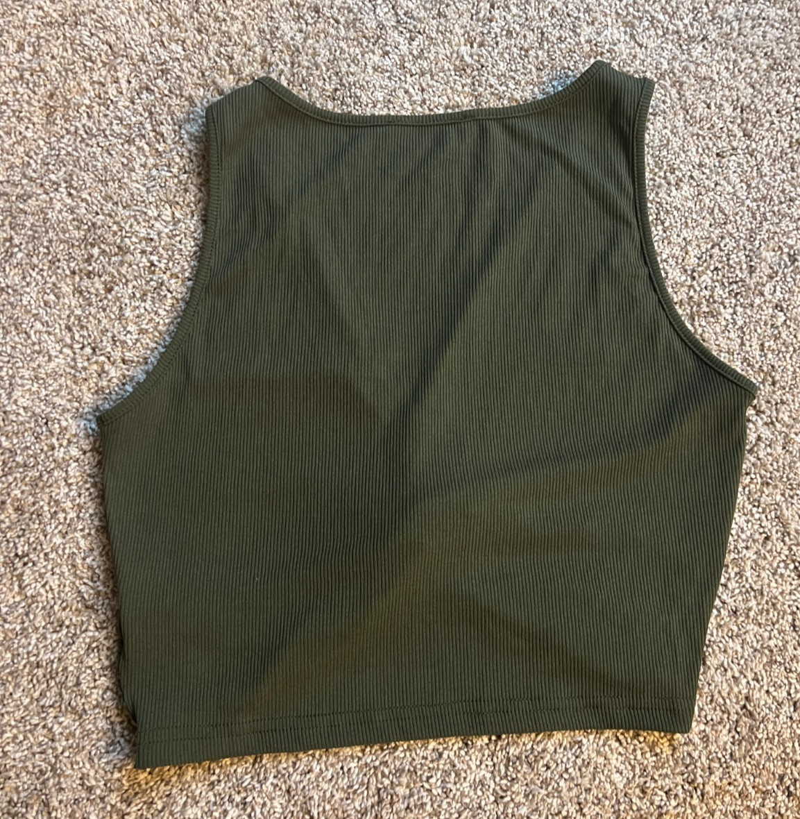 Cider Women’s Olive Green, Wrap Detail, Sleeveless Tank Top