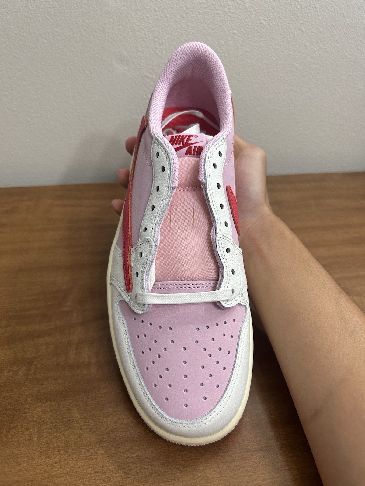 Brand new Jordan 1 Travis Scott Low Tropical Pink