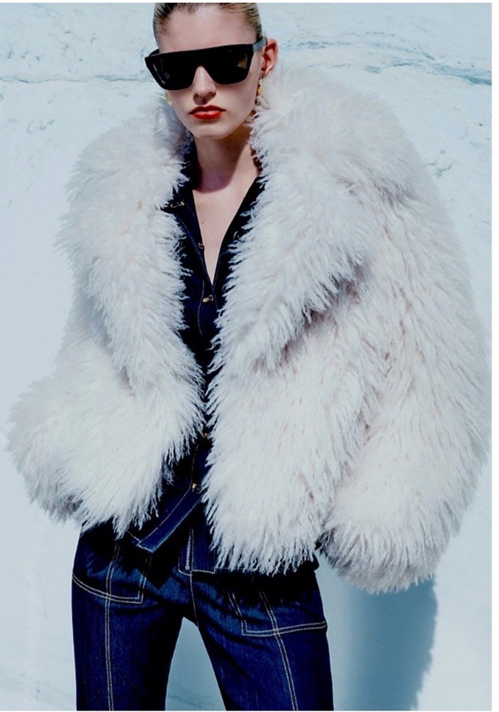Cinq À Sept Faux Fur Faux Fur Coat Brand New with Tags Size M Black