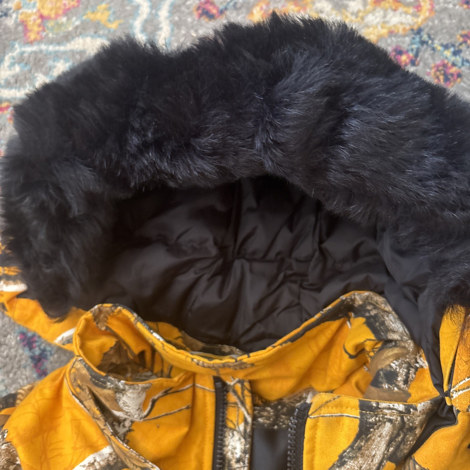 MOOSE KNUCKLES x Post Malone Mens 3Q Shearling Realtree Coat Yellow -MSRP $1,295