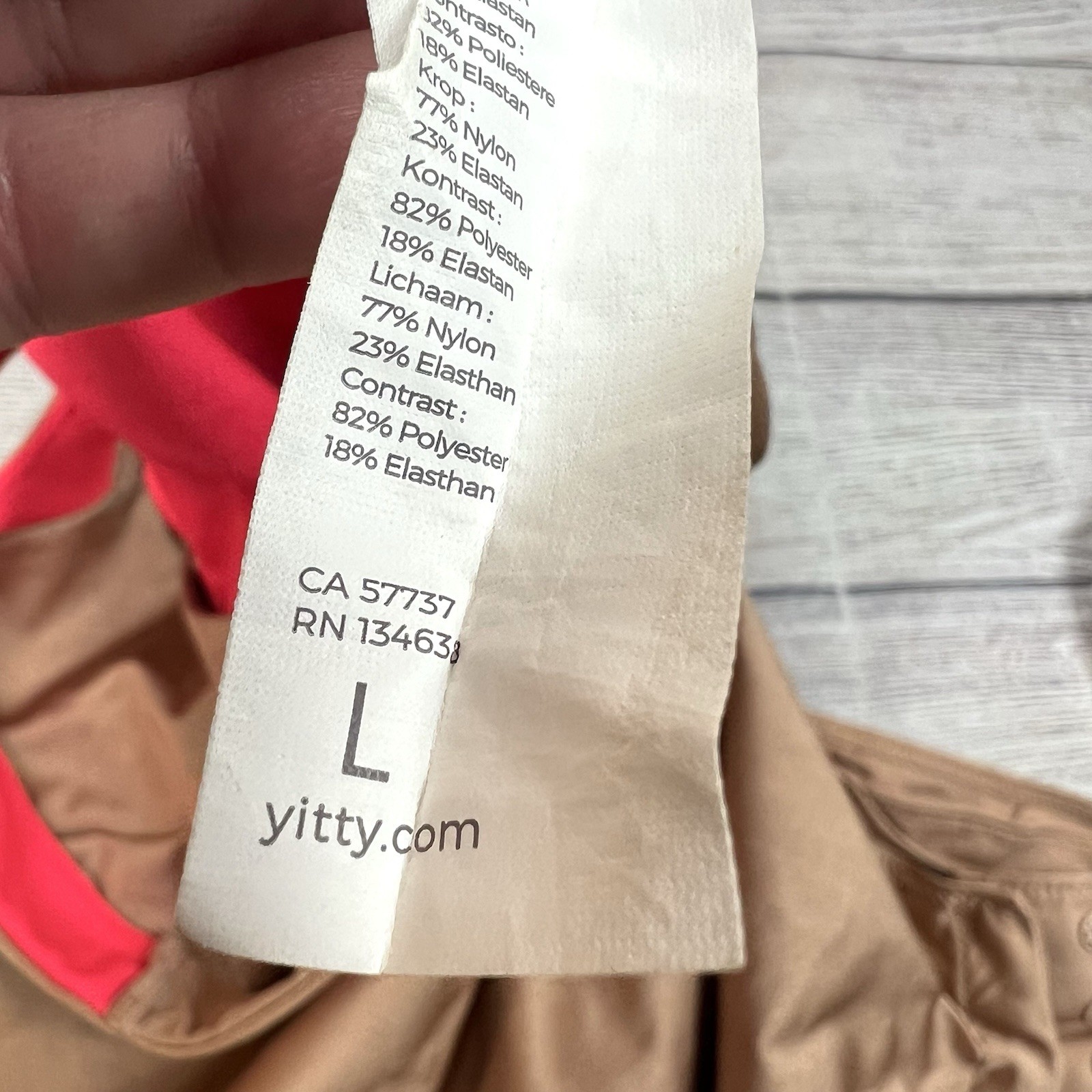 Yitty Headliner Shaping Open Bust Thong Bodysuit Size Large Brown Sugar