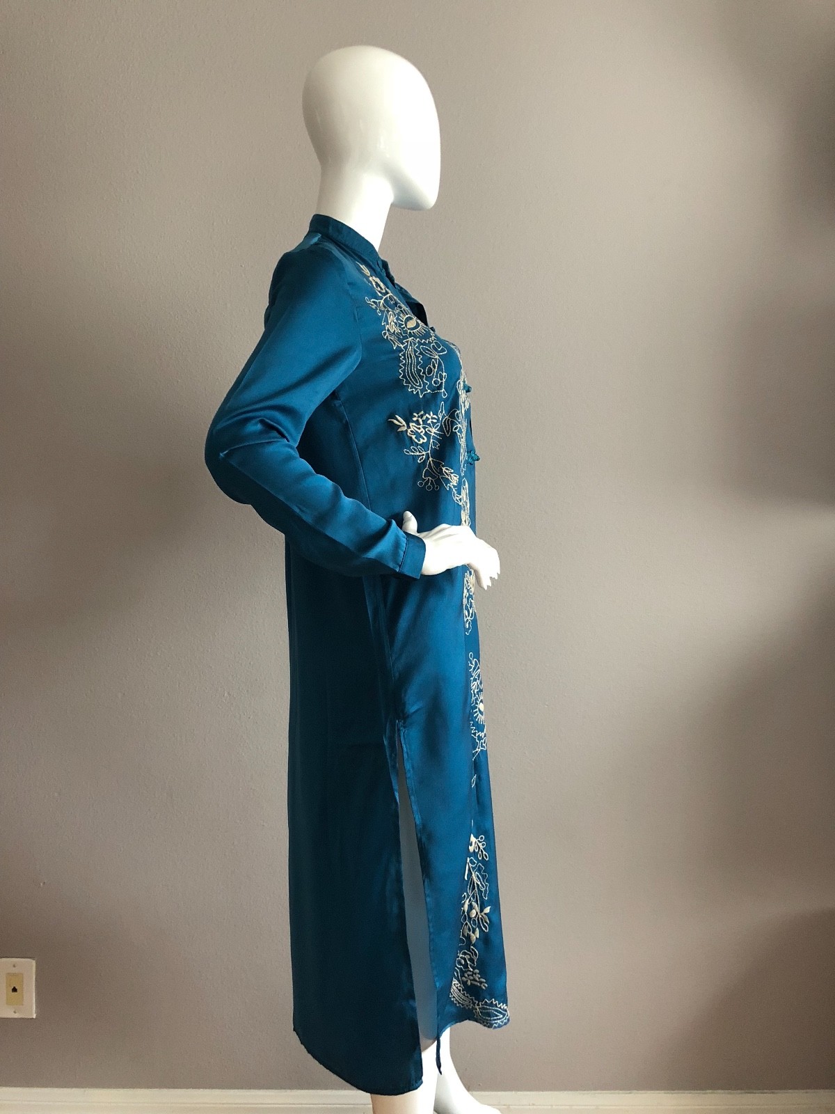 HONEY PUNCH Kimono BOHO ASIAN STYLE BLUE COLOR SIZE SMALL