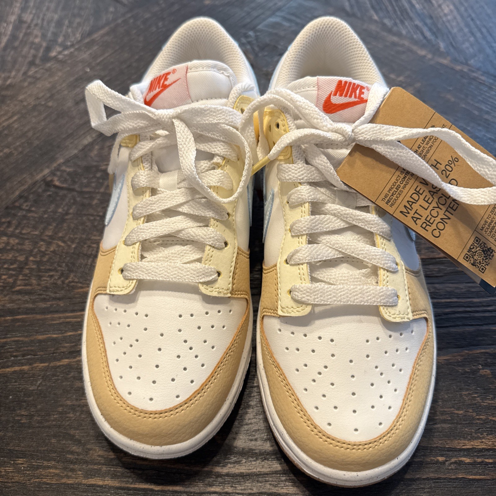 Nike Dunk Low Next Nature Leather Sneakers US 7 / EU 38 – FZ4347-100 – NWOT