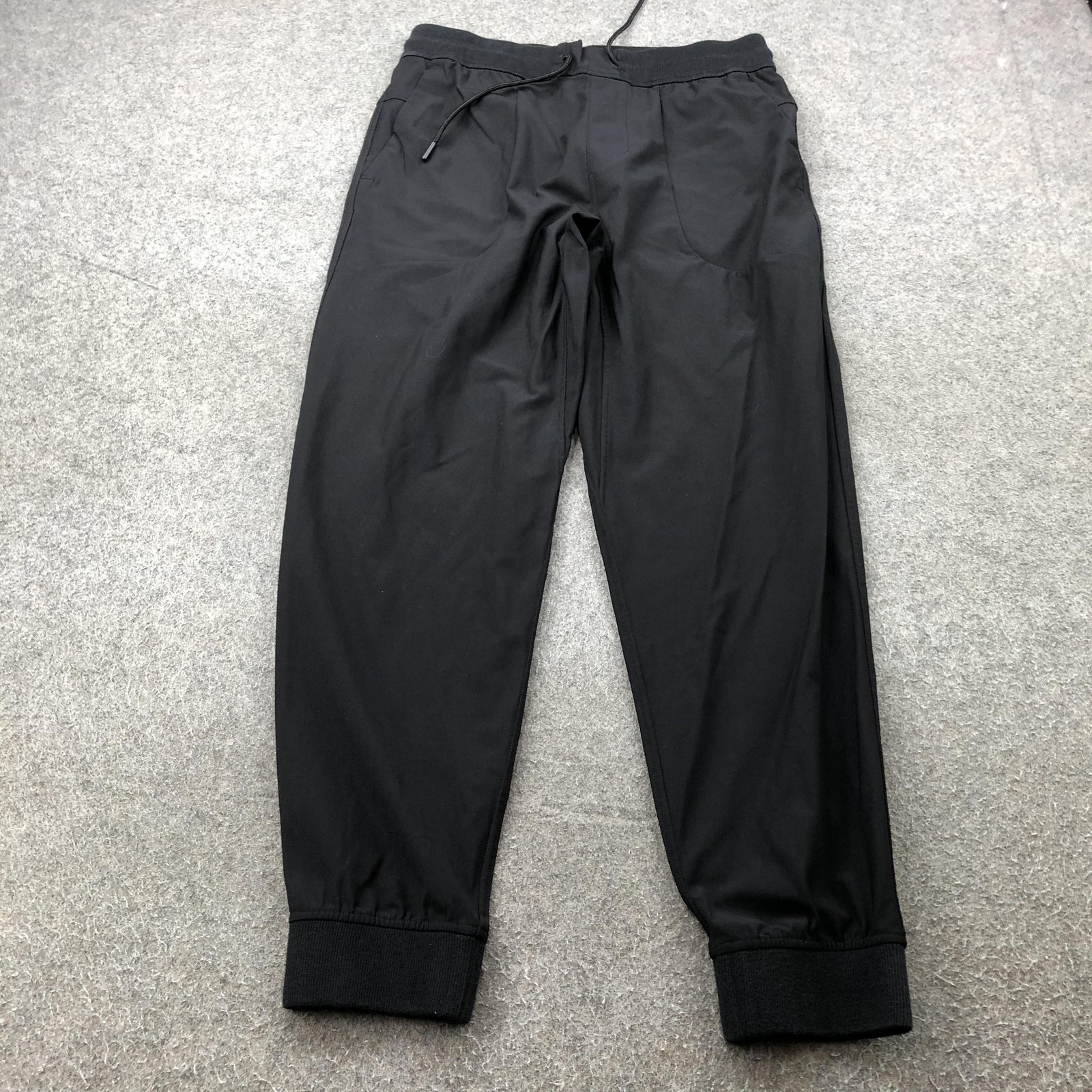 Italic Pants Mens Medium Black Joggers Athletic Cuffed Drawstring Casual Modern