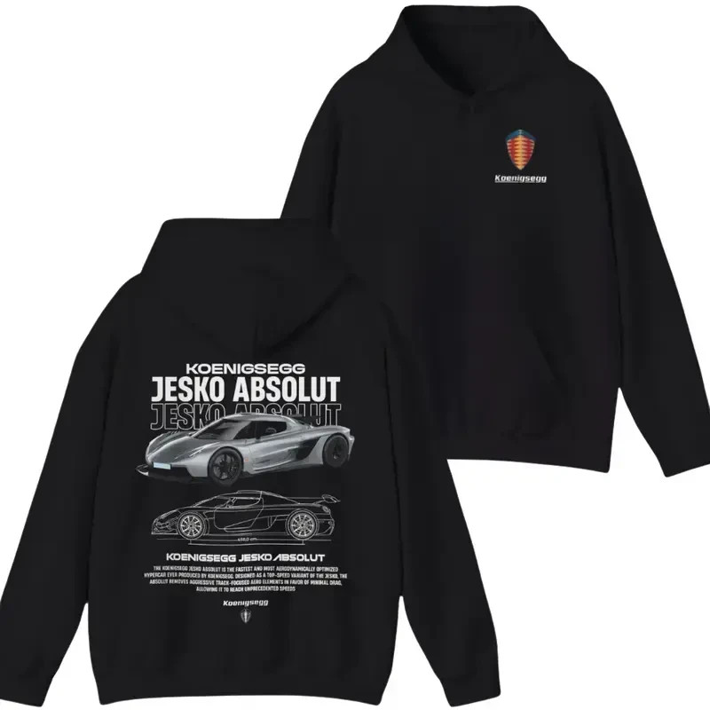Koenigsegg Jesko Absolut Hoodie – Premium Automotive Graphic Hoodie