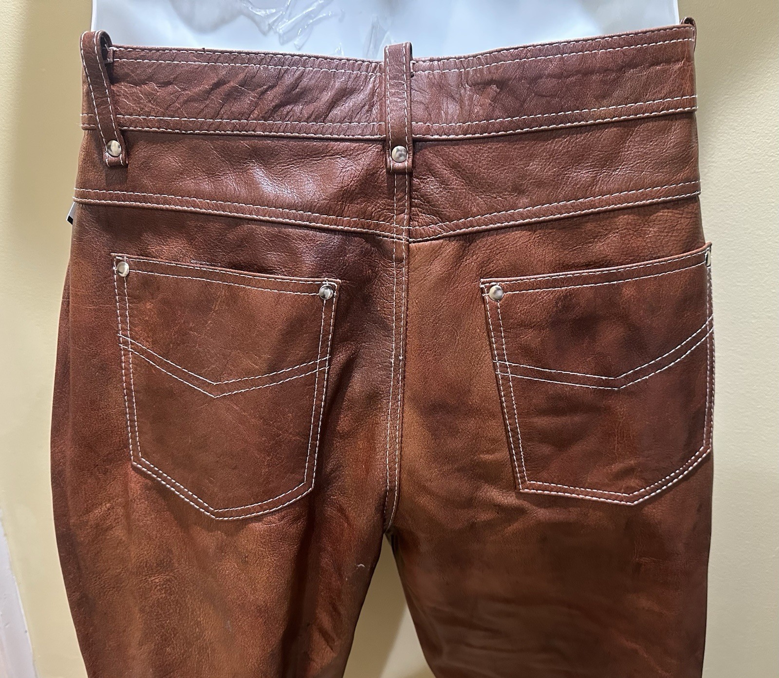 Men’s Real Leather Pants Sz 36