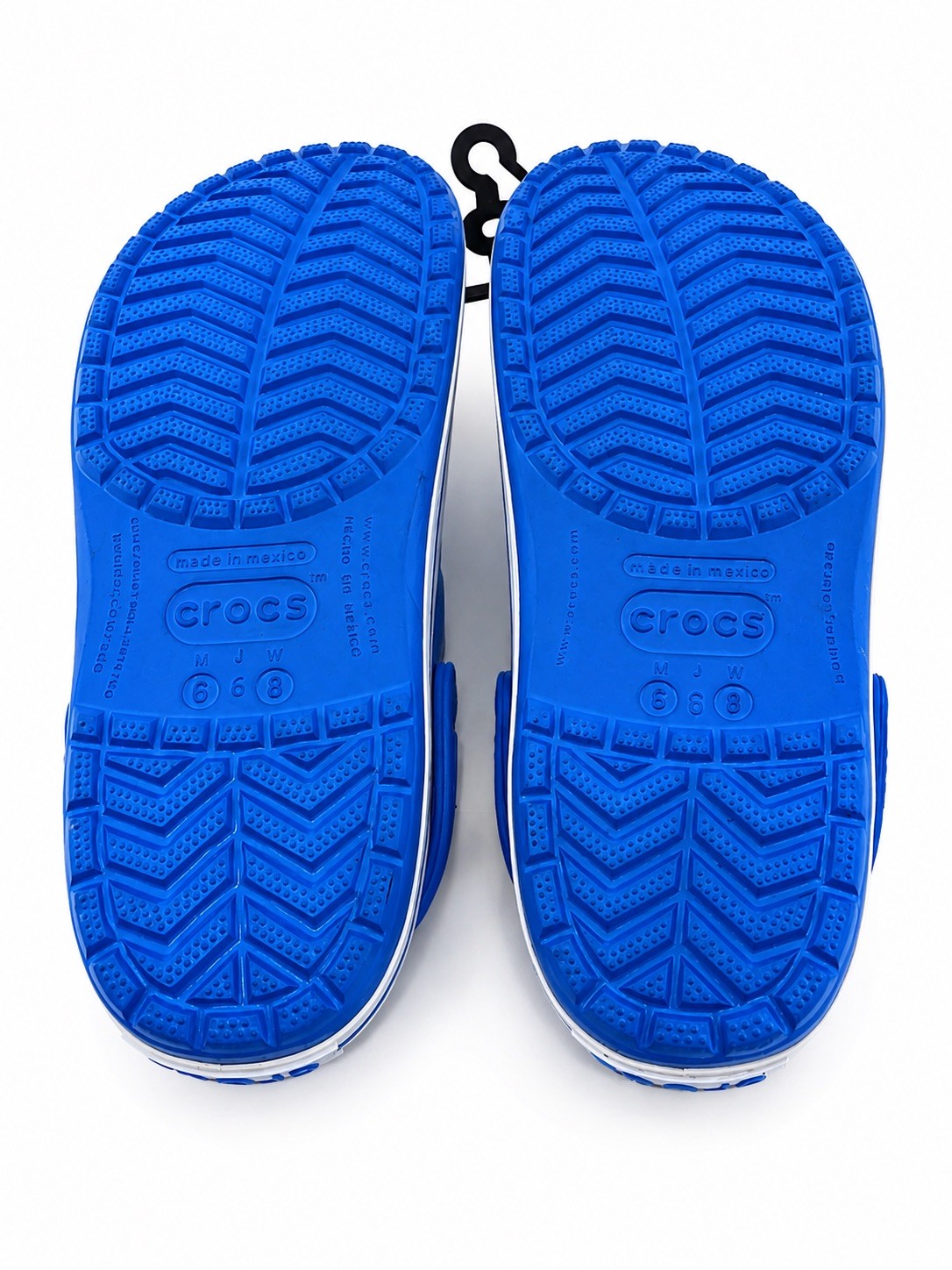 New Crocs Crocband Clog Ocean White Blue M6 W8 Unisex Comfort Shoes NWT