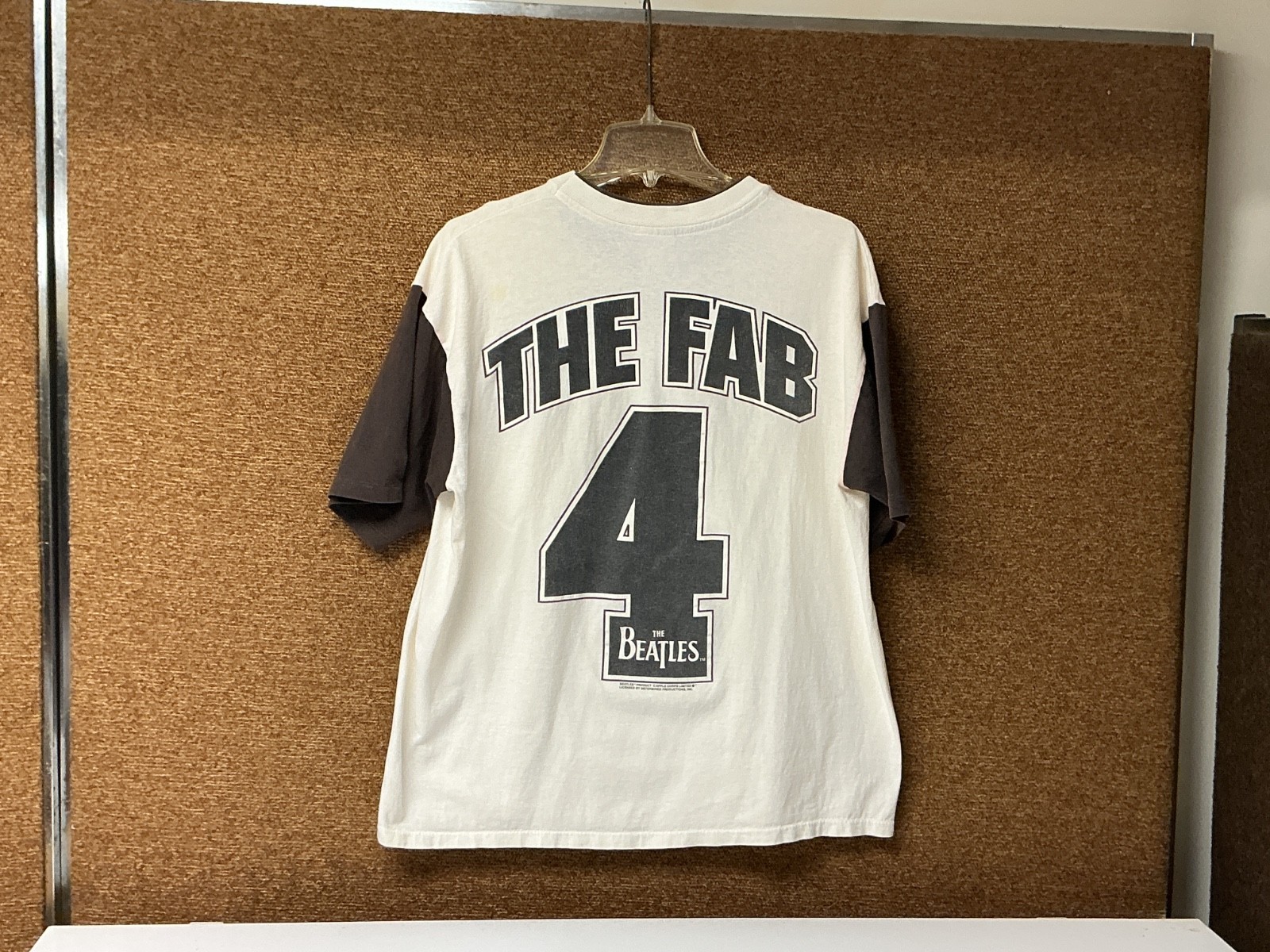The Beatles Fab 4 Vintage Shirt 1990 XL Baseball Style Free Shipping returns