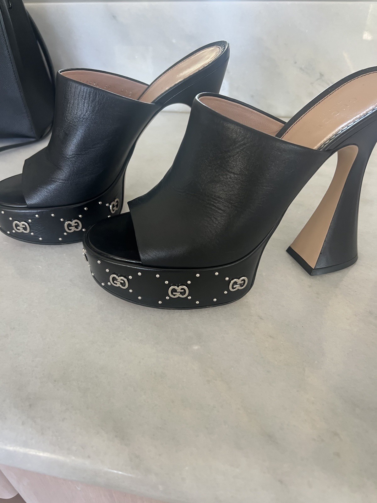 the Gucci Janaya 115mm Platform Mules,
