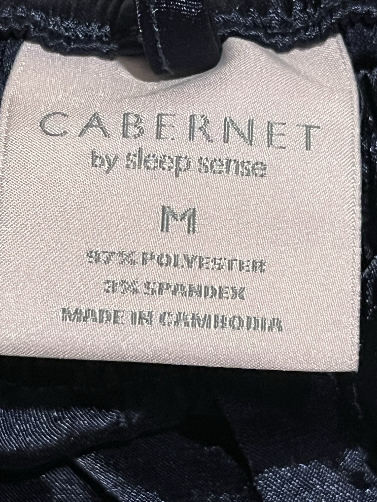 Cabernet Women’s Satin Pajama Set Purple Pants Shirt Long Sleepwear Sleeve Sz M