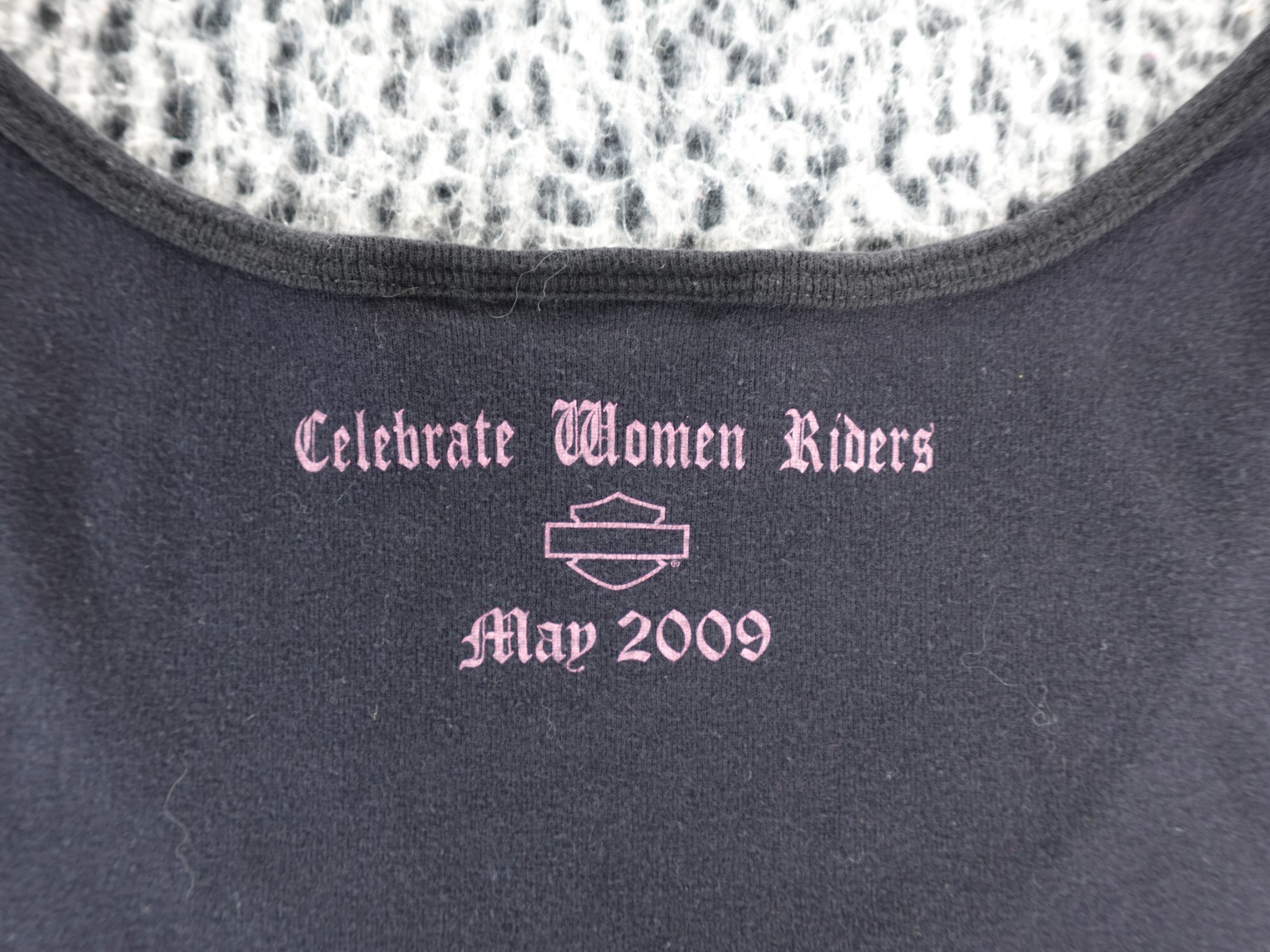 Y2K 2000s Harley Davidson Celebrate Women Riders May 2009 Black Tank Top Size L