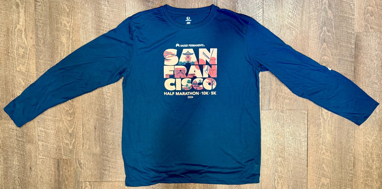 New 2024 KPSF Kaiser San Francisco Half Marathon 10k 5k Men’s XL Race T-Shirt