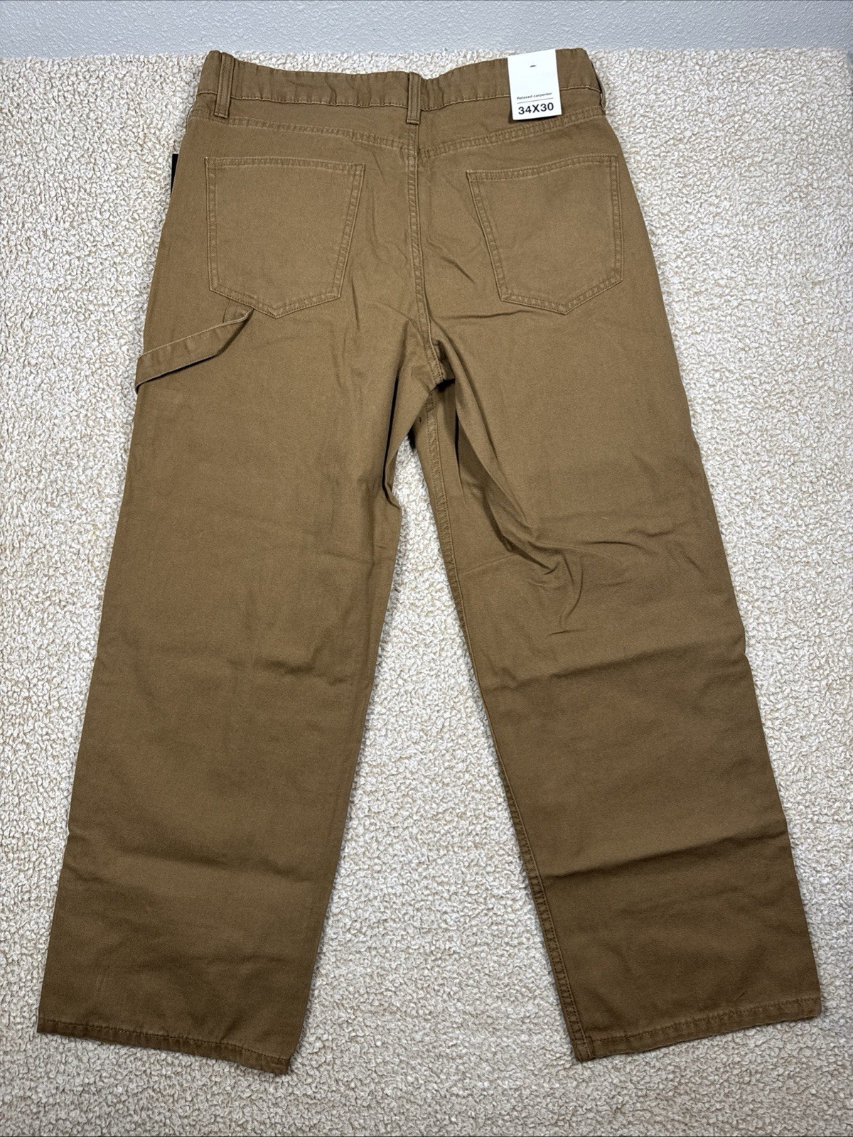 NEW Original Use Lot Of 2 Carpenter Pants 34×30 Black & Brown Relaxed Fit