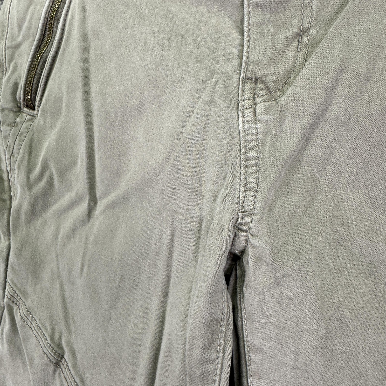 American Eagle Jeans Womens 8 Beige Pink Super Hi Rise Jegging Ankle Zip Stretch