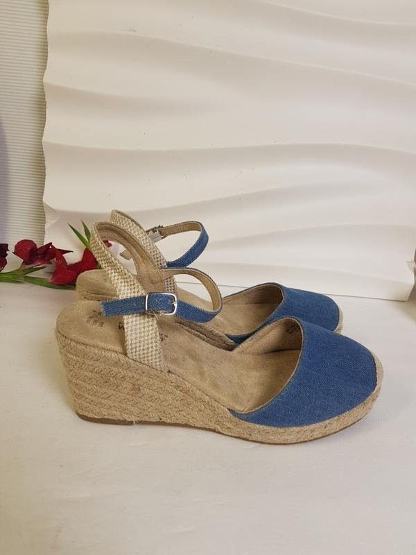 women primark heels blue textile 39