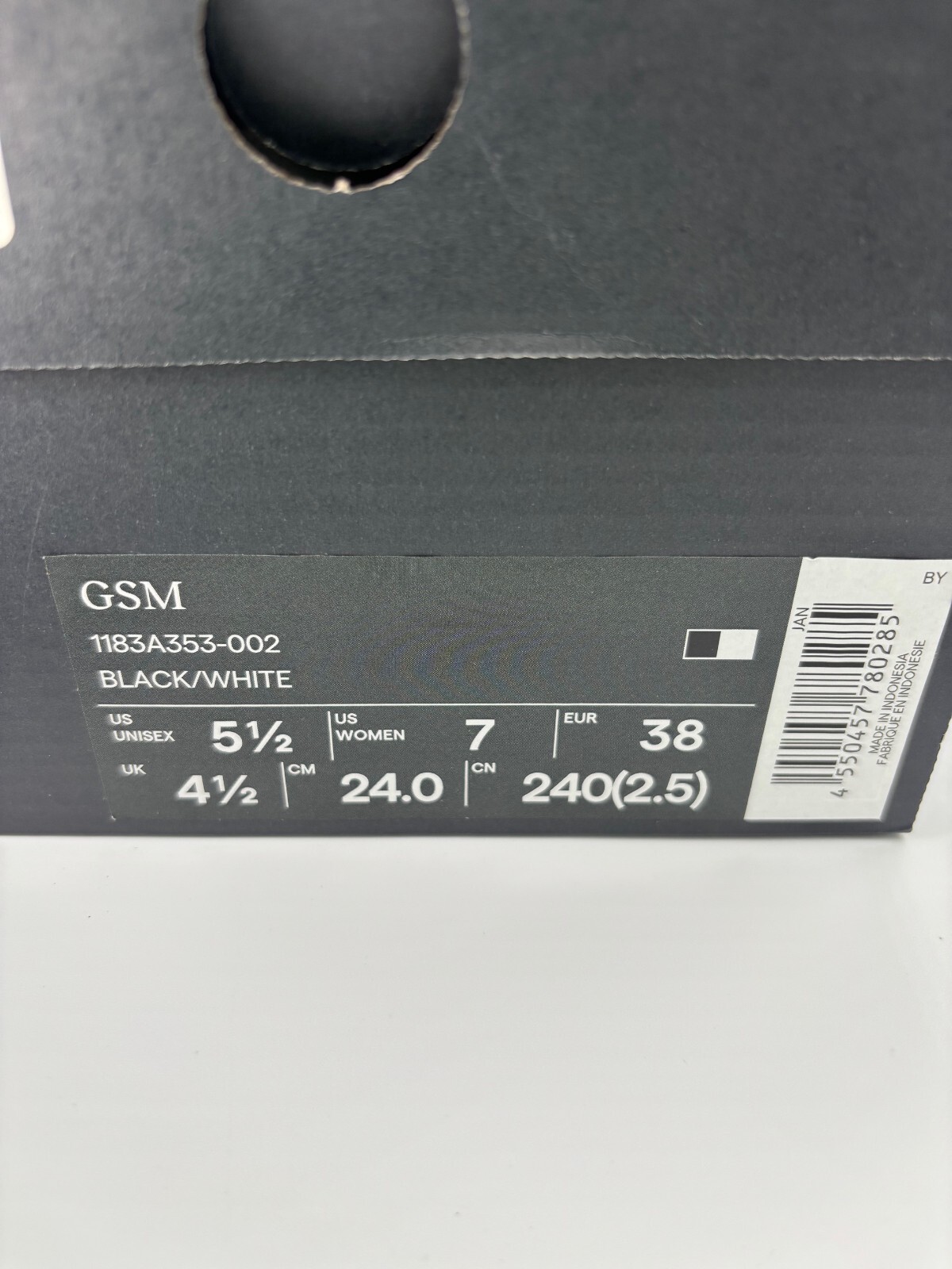 Onitsuka Tiger GSM 1183A353-002 BLACK/WHITE Unisex Shoes [US 4 – 14] New