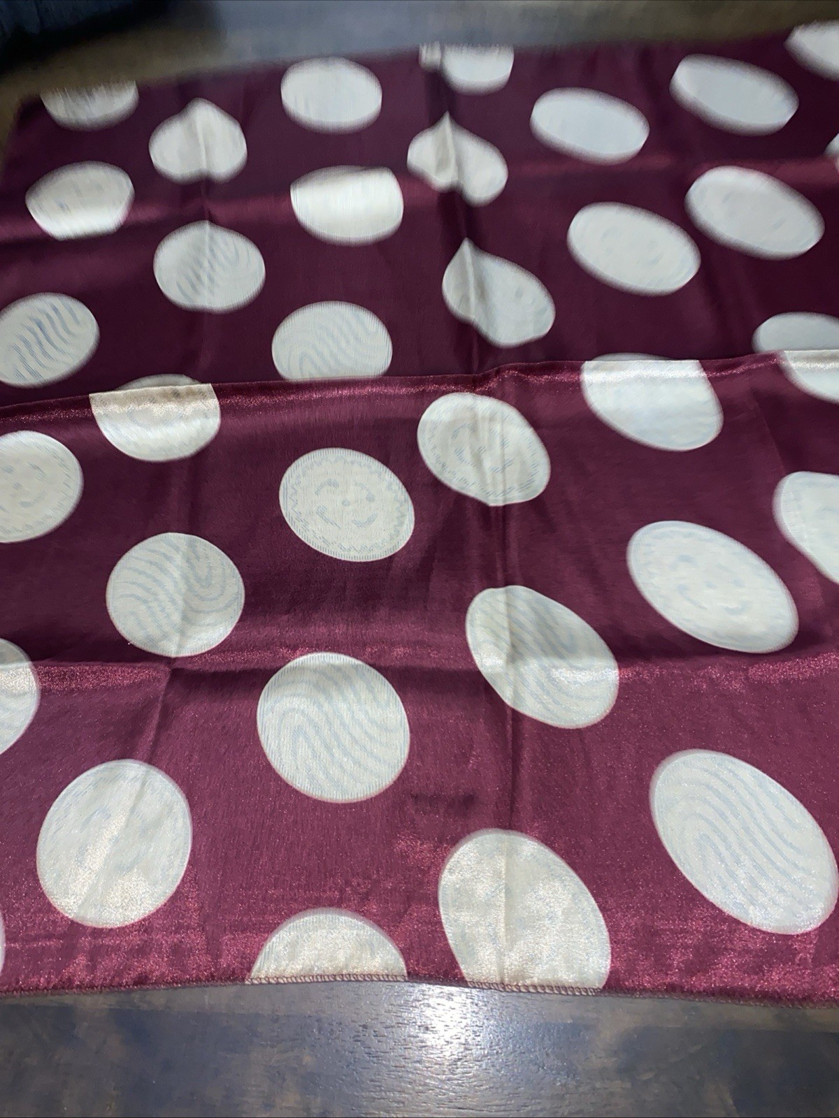 Scarf Polka Dots Soft Cotton Lawn See Description 21X21 Classic For Neck
